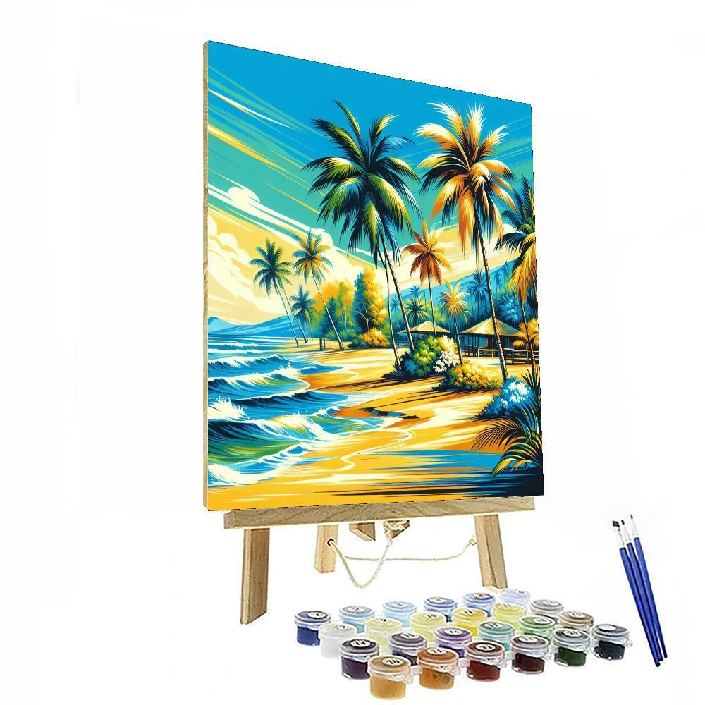 Hawaiian Paradise Paint By Numbers