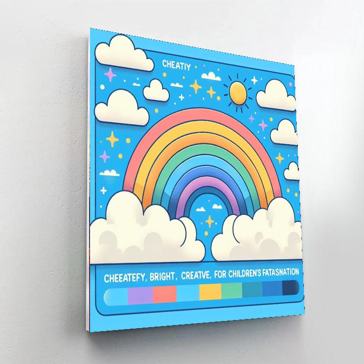 Rainbow Sky Wonderland Paint By Color