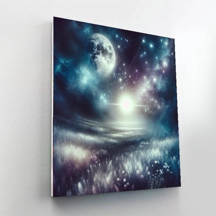 Mystical Moonlit Meadow Paint By Numbers Art