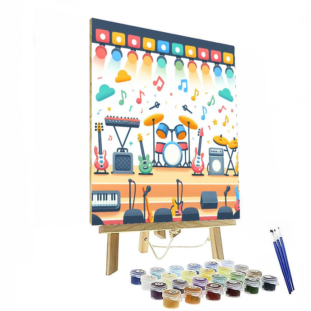 Harmonious Musical Concert Paint By Numbers Art