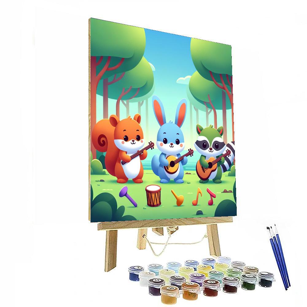 Musical Forest Friends Painting By Numbers Kit