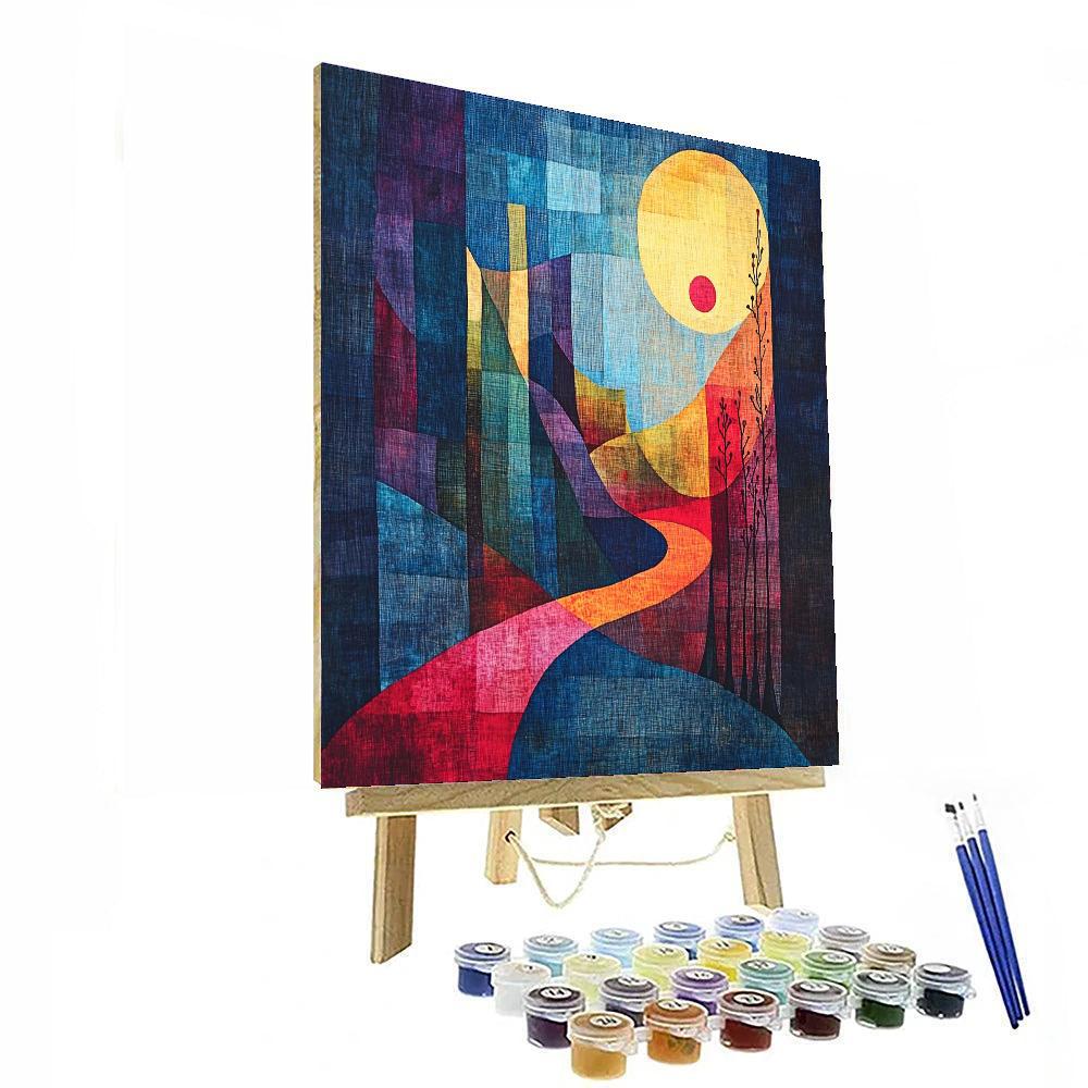 Paul Klee Inspired Song Of The Spectrum  Numbered Painting Kits