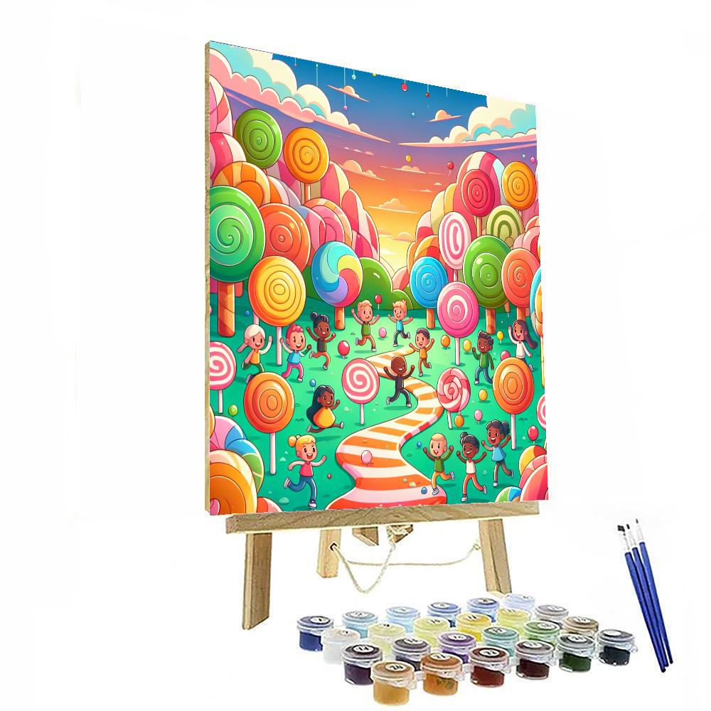 Adventure In Candy Wonderland Paint By Numbers Kits