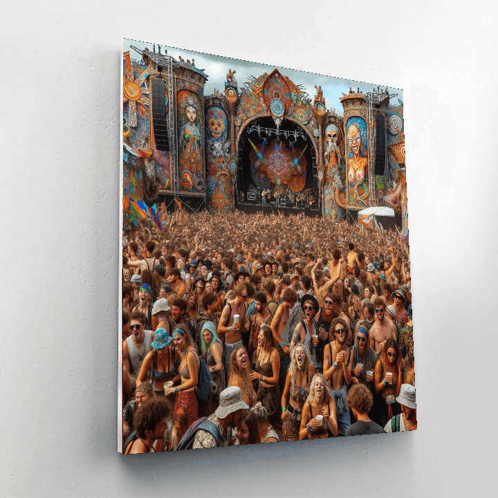 Lollapalooza Chicago Number Painting