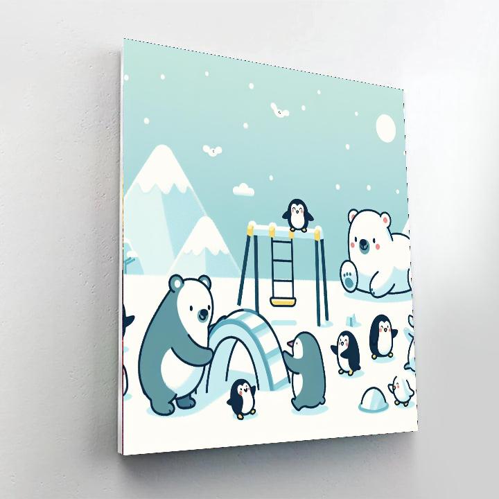 Polar Playground Party Paint By Color
