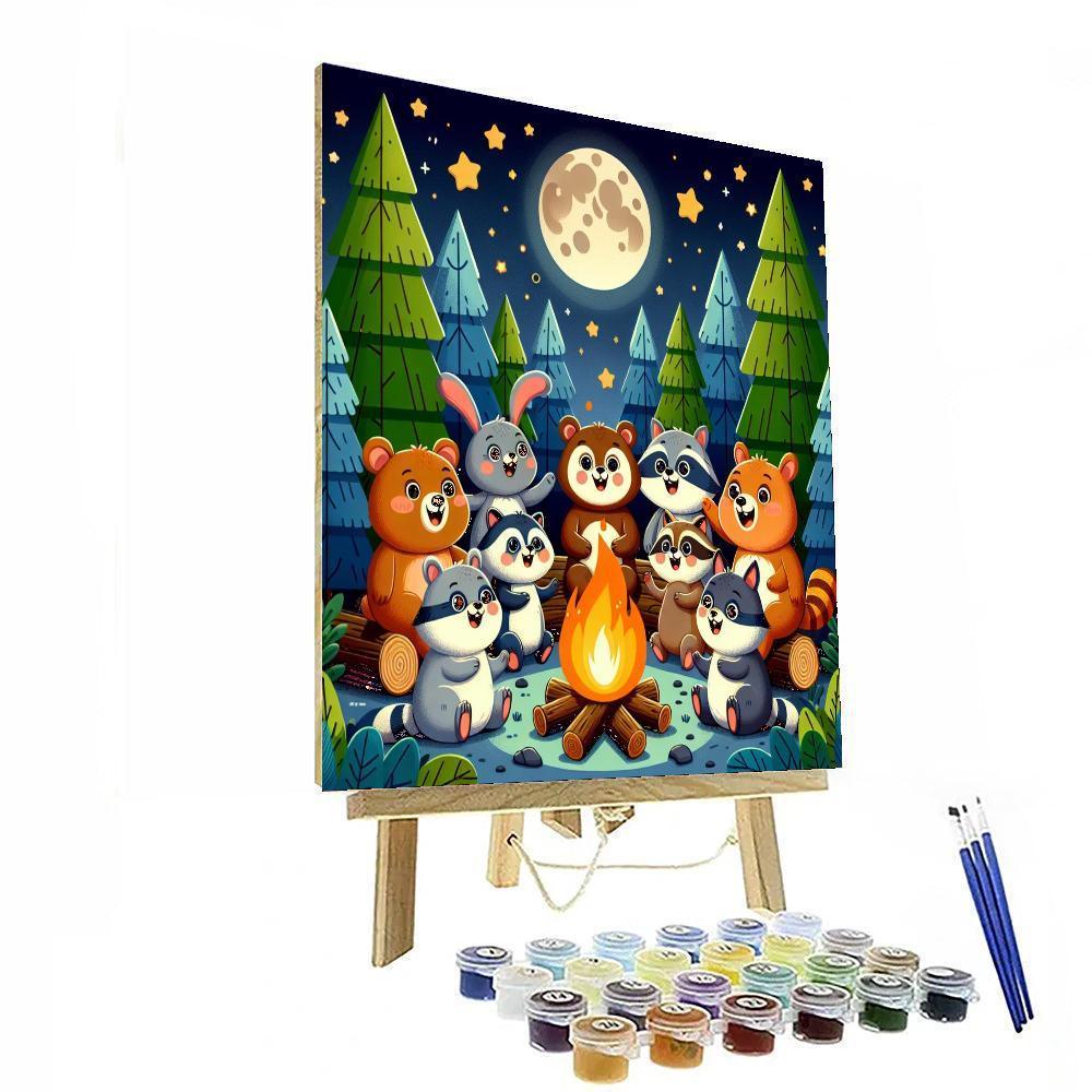 Happy Animal Campout Paint By Numbers Kits