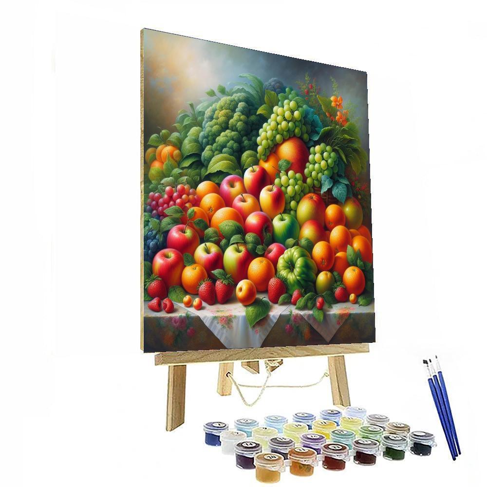 Delightful Fruit Harvest Paint By Numbers Art