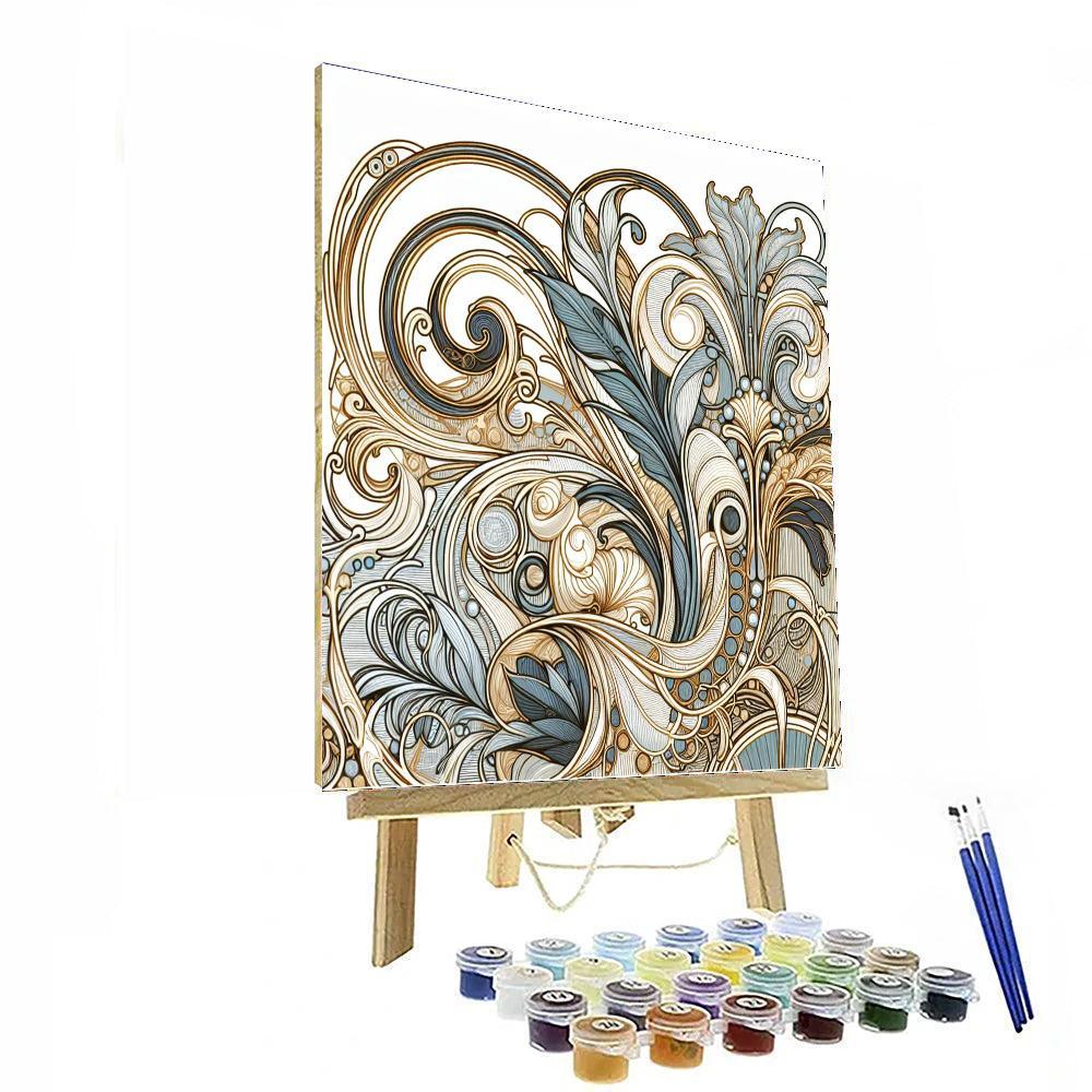 Dazzling Art Nouveau Designs Number Painting
