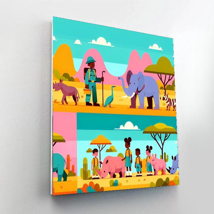 Animal Rescue Safari Paint By Color