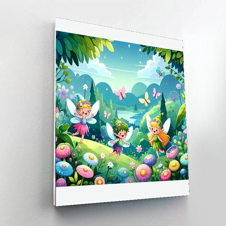 Charming Fairy Glen Paint By Numbers Art