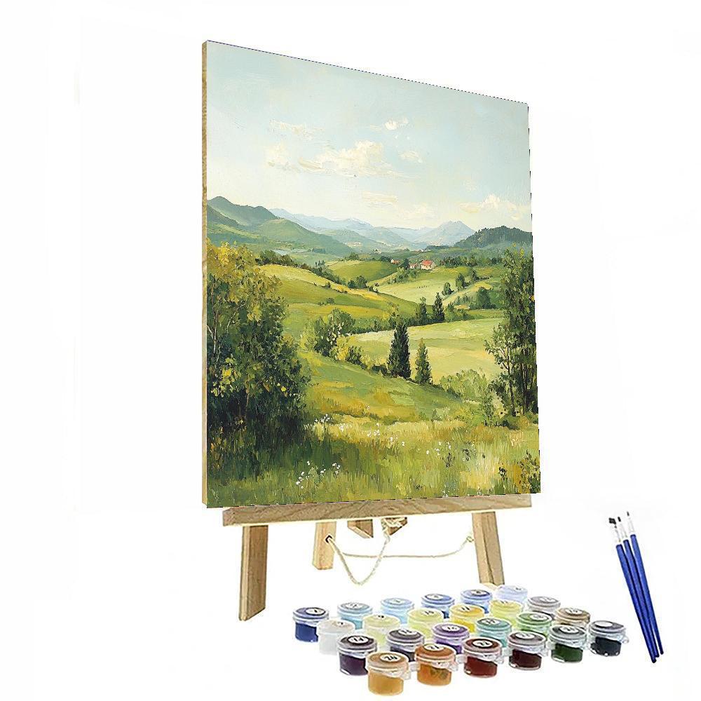Paul Cézanne Inspired Serene Pastures  Paint By Numbers Kits