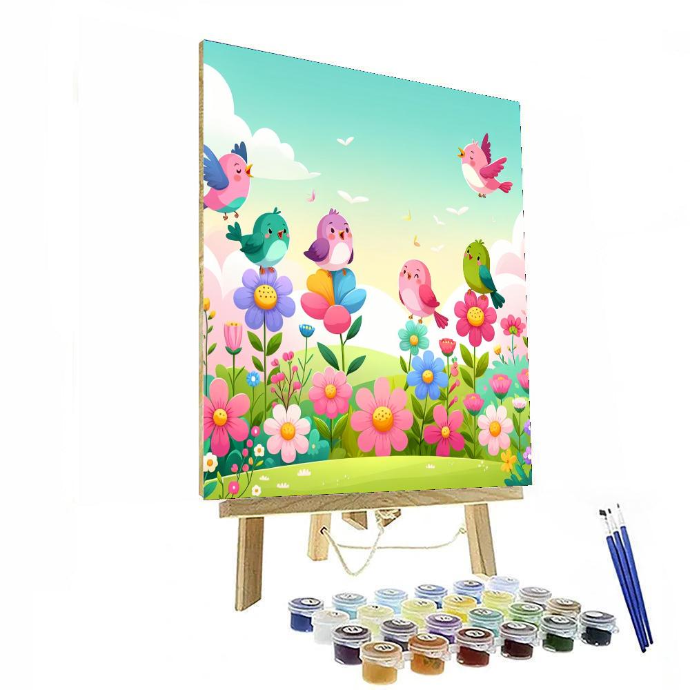 Sweet Symphony Of Spring Number Painting