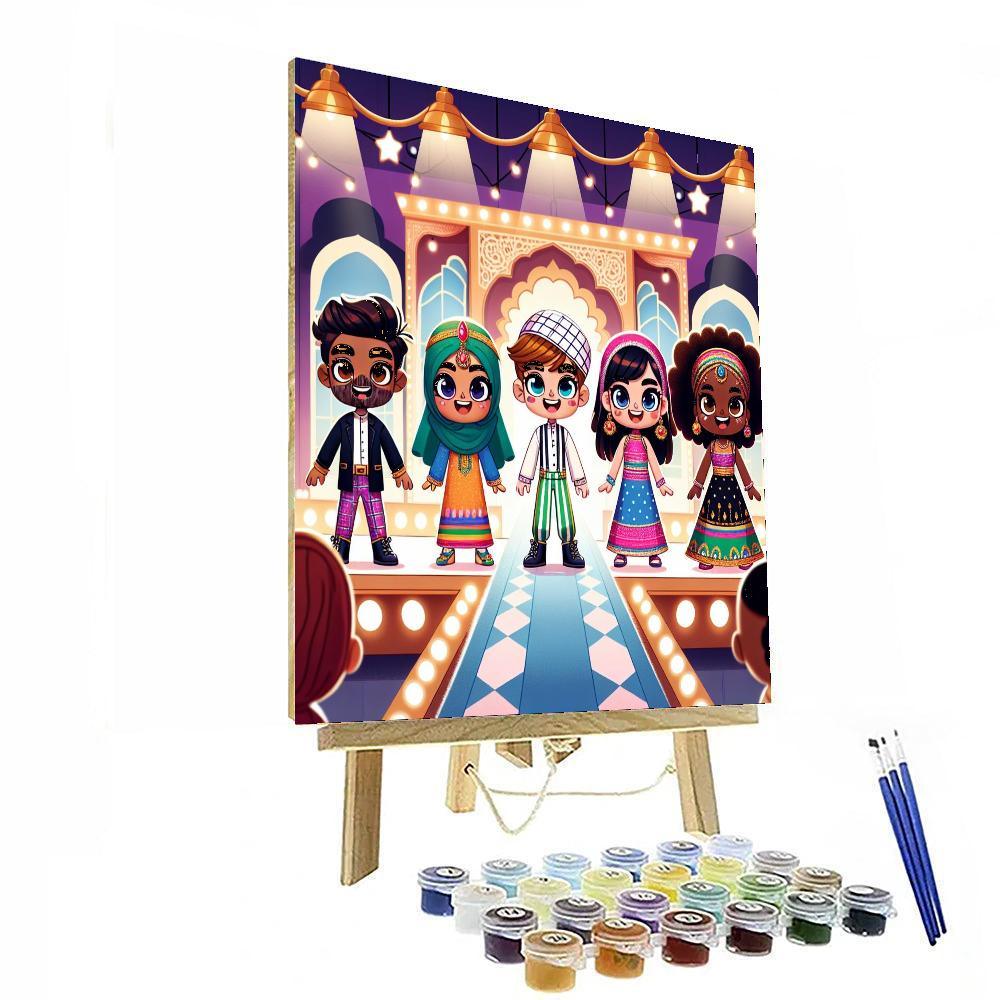 Creative Fashion Design Studio Paint By Numbers Kits