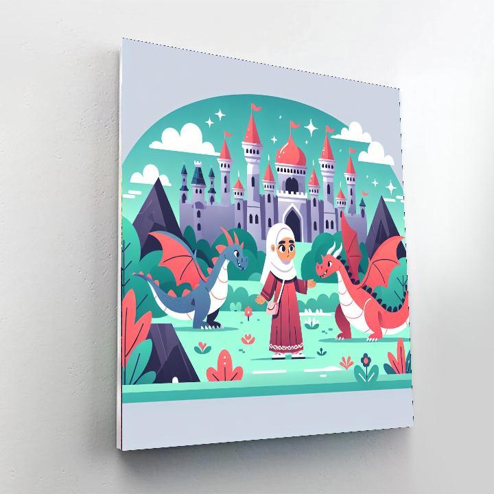 Dragon's Kingdom Quest Numbered Painting Kits