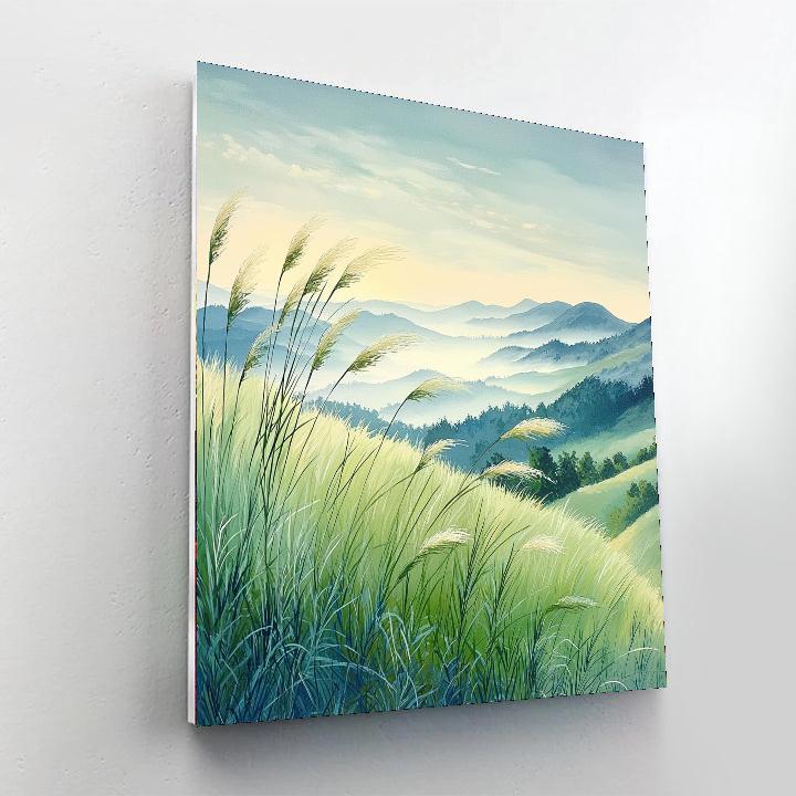 Nandalal Bose Inspired Breeze Through The Meadows  Paint By Numbers