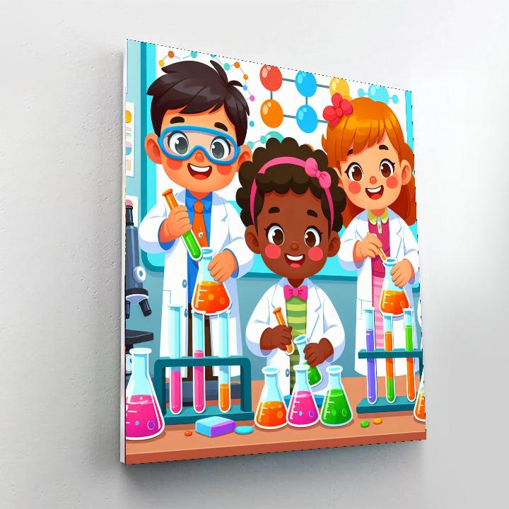 Pint-sized Scientists Paint By Number