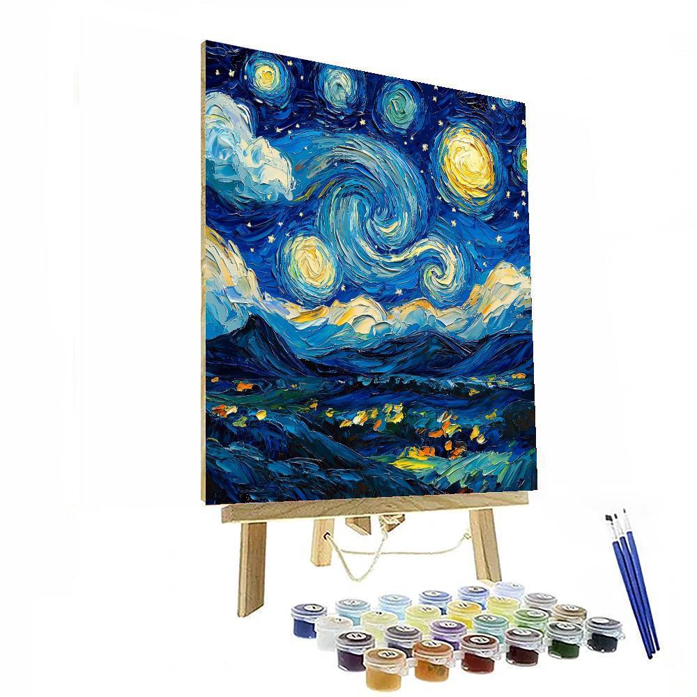 Vincent Van Gogh Inspired Radiant Skies  Paint By Numbers Kits