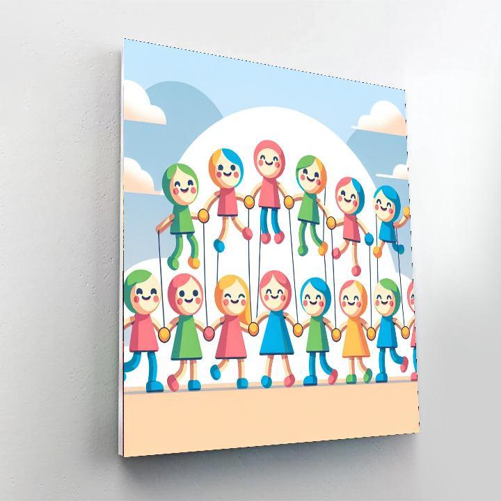 Parade Of Puppets Paint By Numbers Art