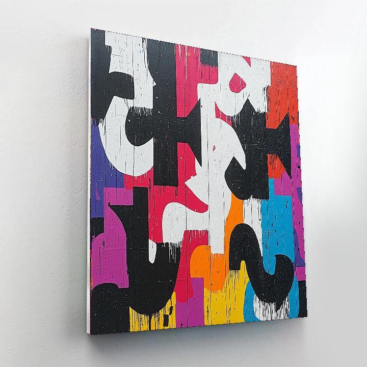 Banksy Inspired The Weight Of Consumption  Painting By Numbers Kit