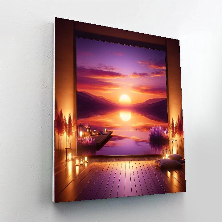 Dreamy Sunset Reflections Paint By Numbers Kits