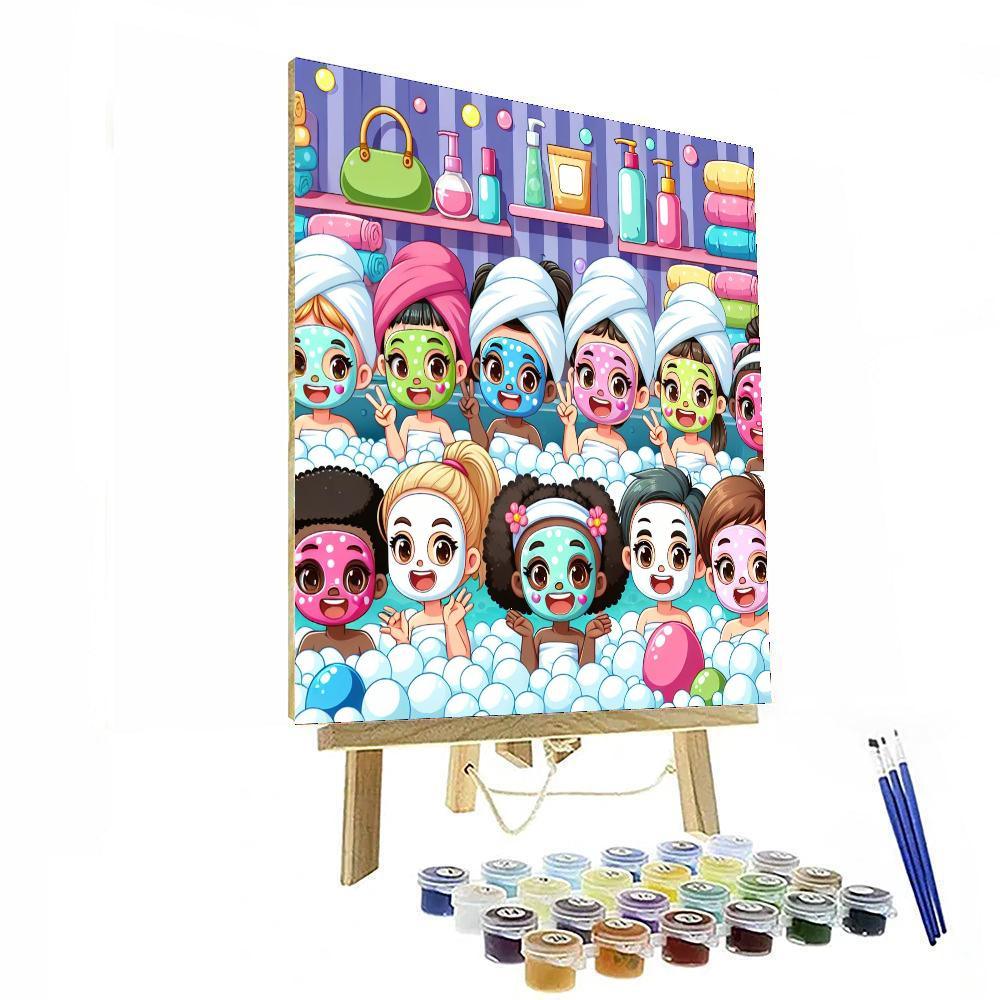 Bubbly Spa Day Painting By Numbers Kit