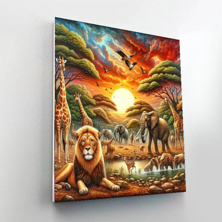 Wildlife Adventure Safari Paint By Numbers Kits