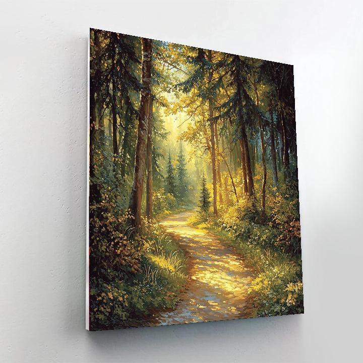 Thomas Kinkade Inspired Hidden Forest Path  Paint By Numbers Kits