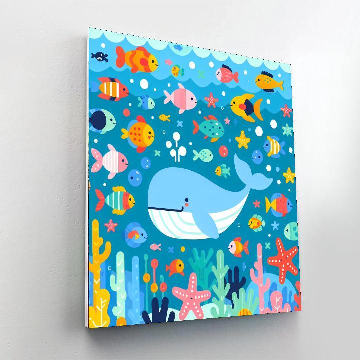 Ocean Life Extravaganza Painting By Numbers Kit