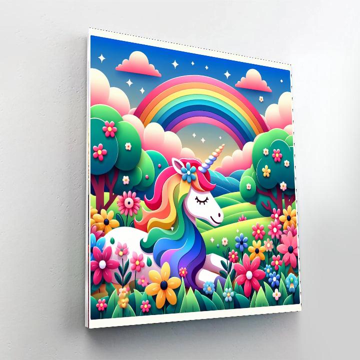 Magical Unicorn Haven Painting By Numbers Kit