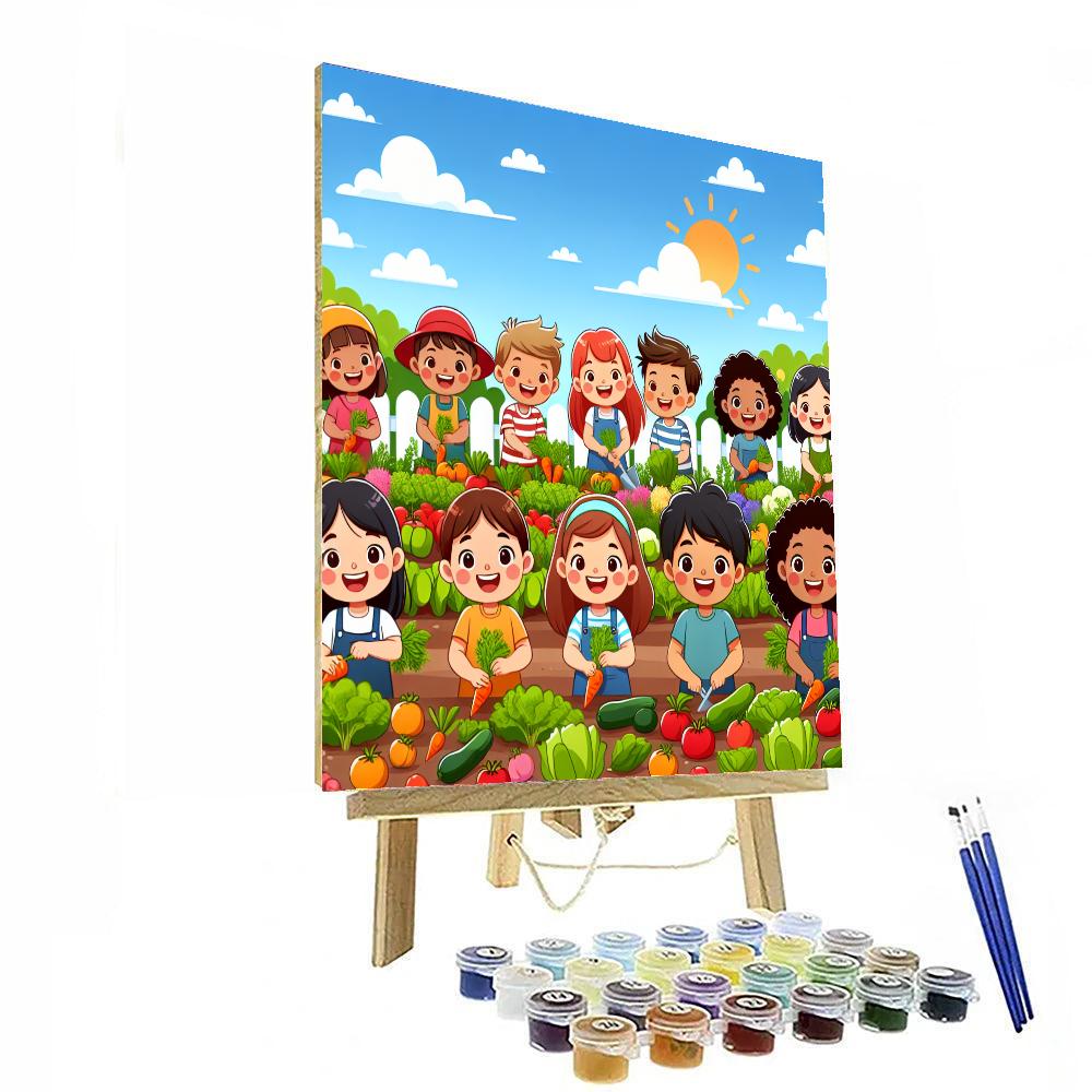 Farm Fresh Veggie Harvest Numbered Painting Kits