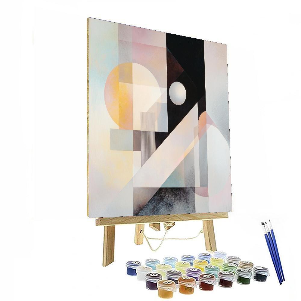 Kazimir Malevich Inspired Ethereal Geometry  Paint By Numbers