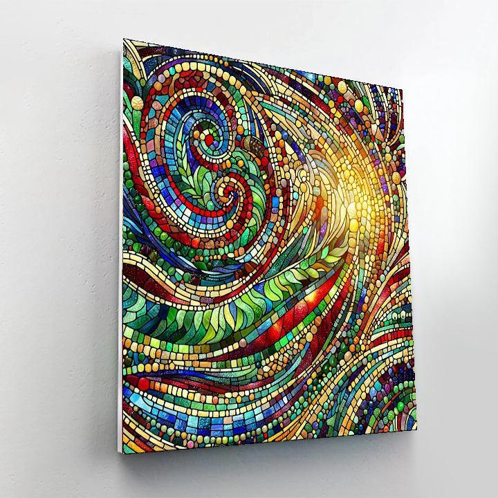 Stained Glass Serenity Paint By Number