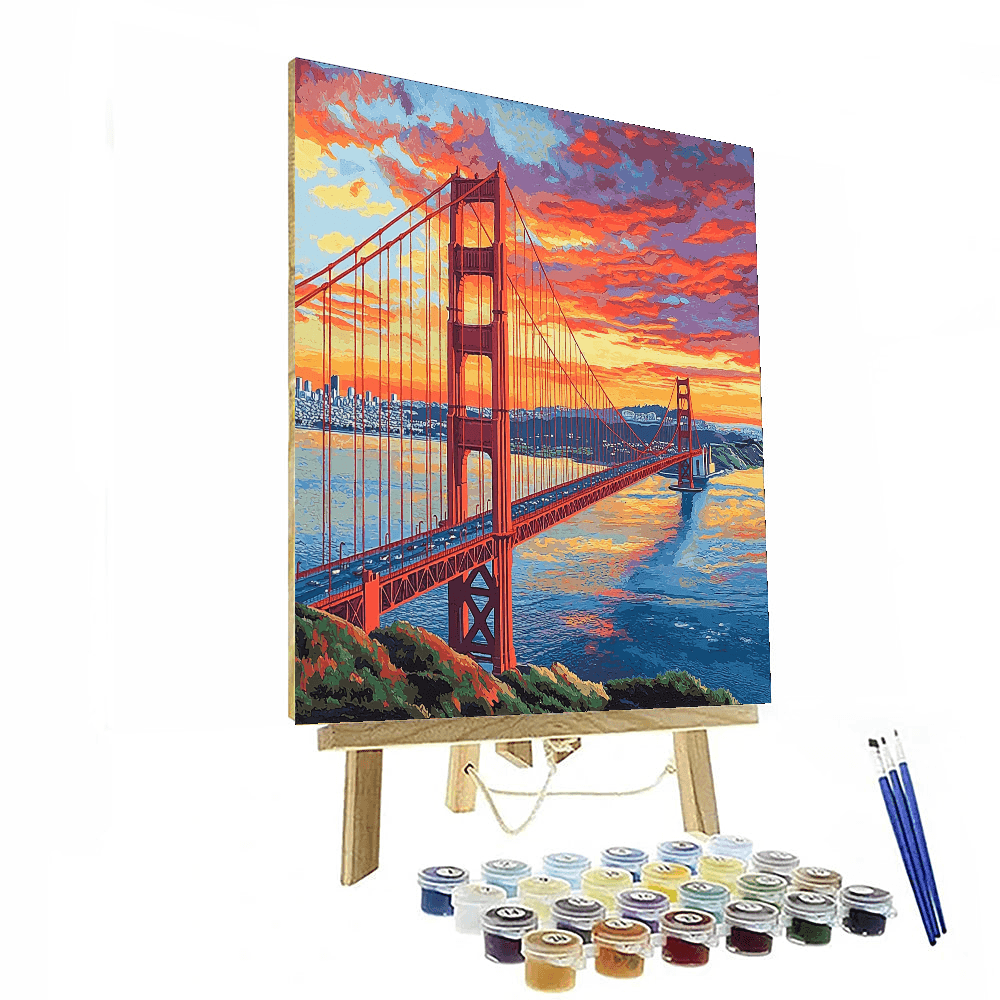Golden Gate Bridge - San Francisco, Usa DIY Paint By Numbers