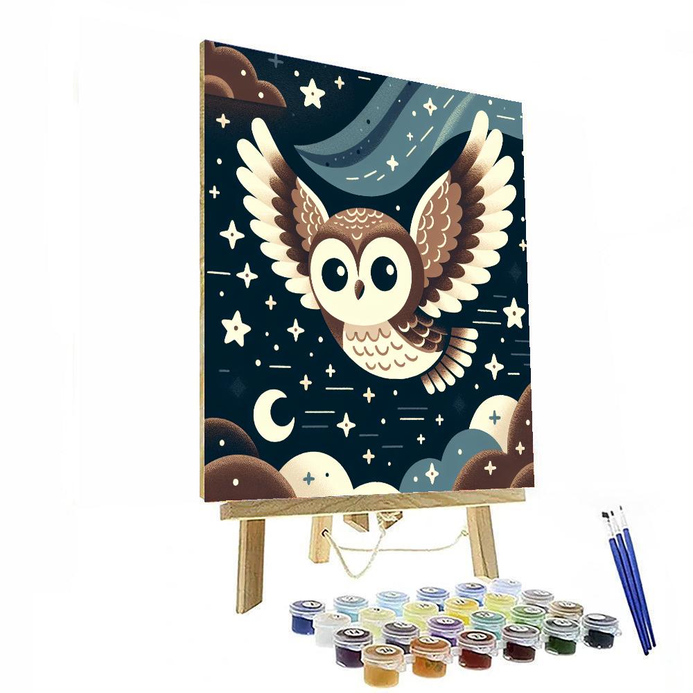 Gliding Owl Painting By Numbers Kit