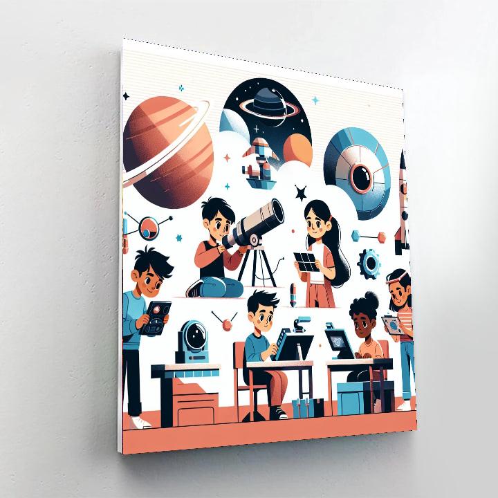 Space Pioneer Program Paint By Numbers
