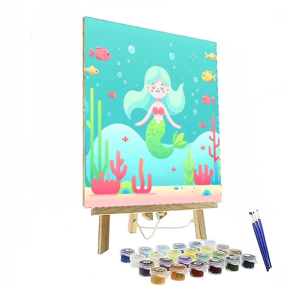 Secret Mermaid Lagoon Paint By Numbers Art