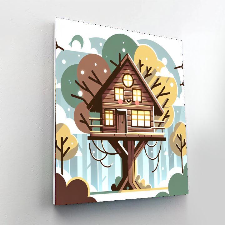 Joyful Treehouse DIY Paint By Numbers
