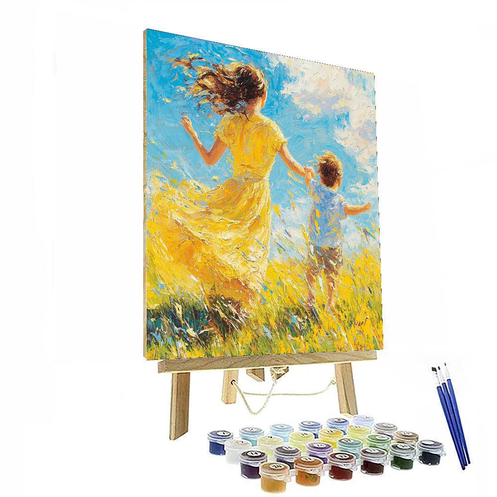 Mother And Child's Dance Painting Number Kit