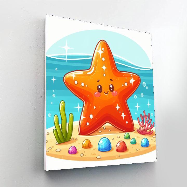 Dazzling Starfish Paint By Numbers