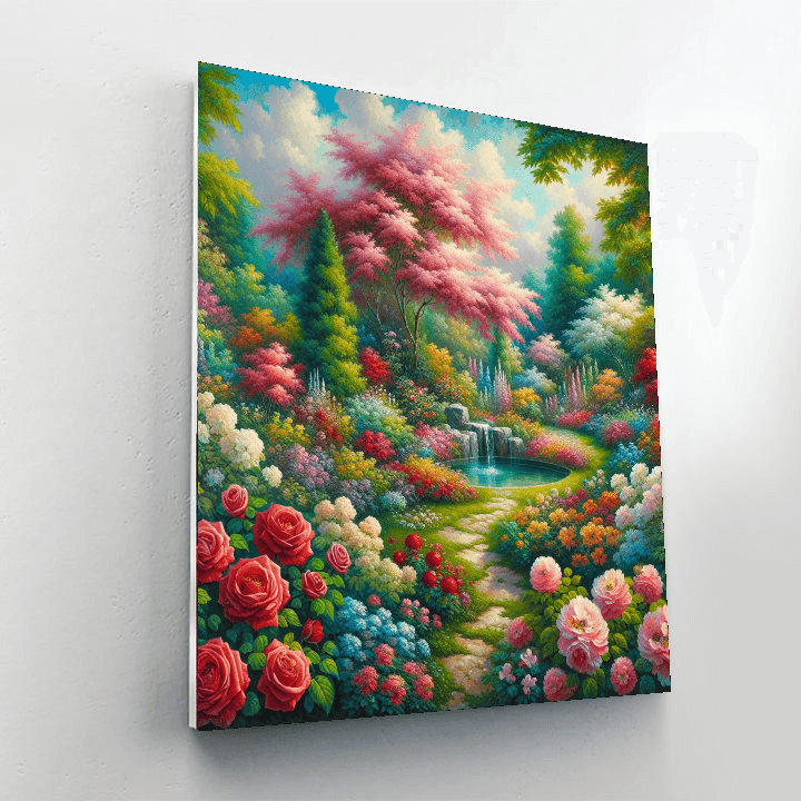 Blossoming Oasis Paint By Numbers Art