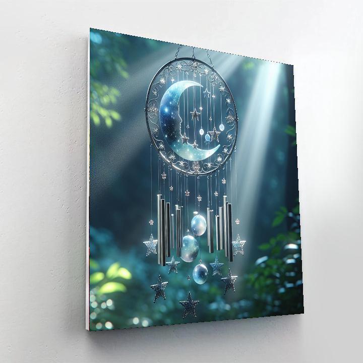 Celestial Harmony Wind Chime Painting Number Kit