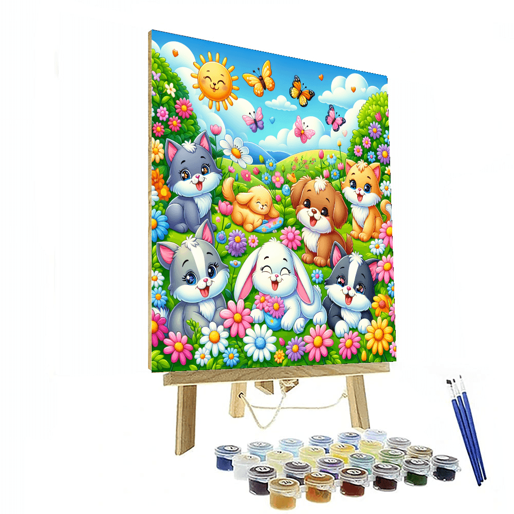 Cuddle Up With Pets Painting By Numbers Kit