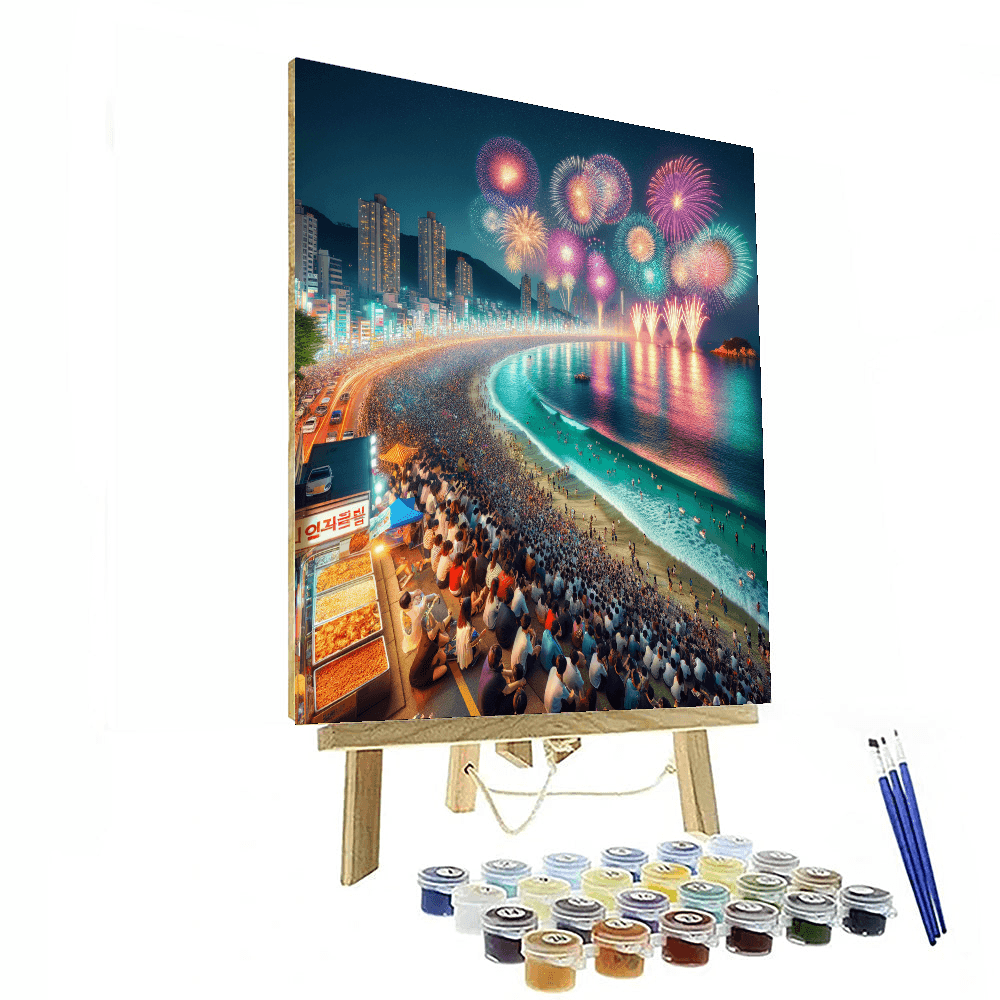 Busan Fireworks Festival Paint By Number