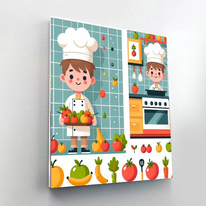 Little Chef's Culinary Magic Painting By Numbers Kit