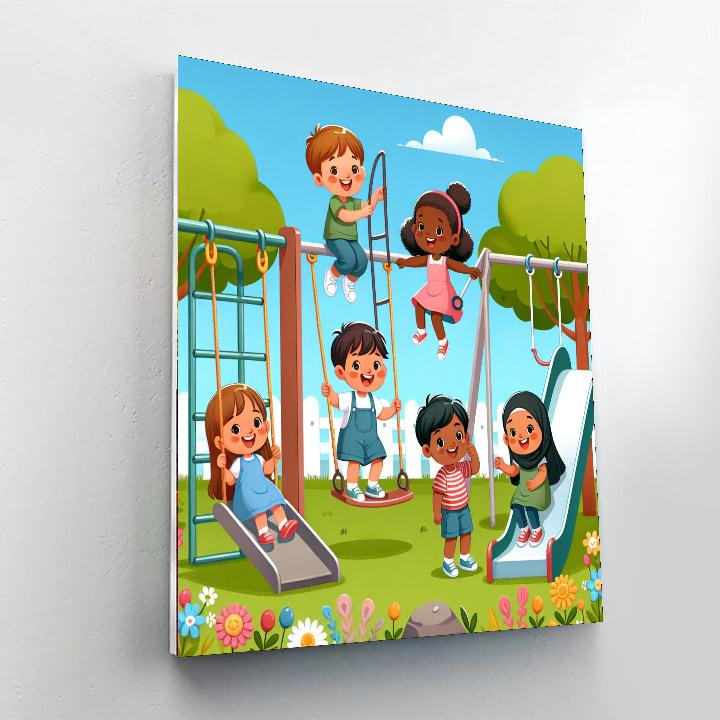Sunshine Playground Painting Number Kit