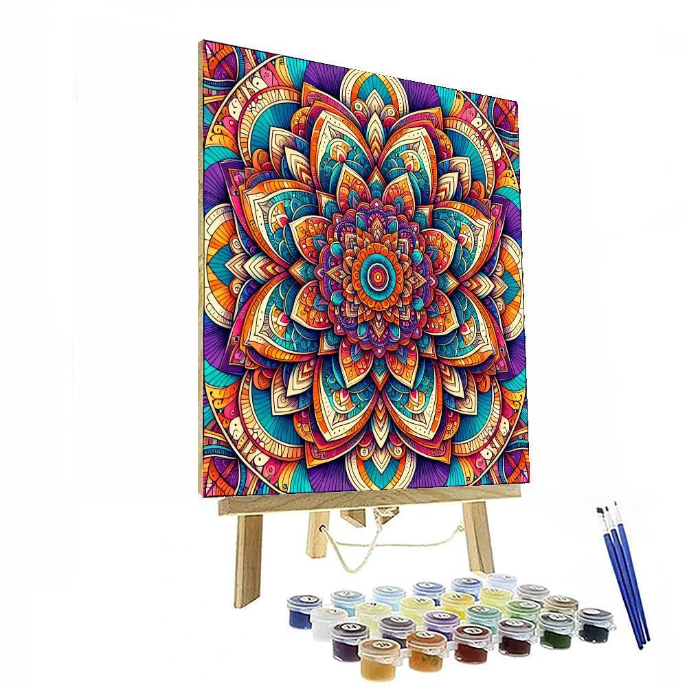 Bohemian Mandala Magic Painting Number Kit