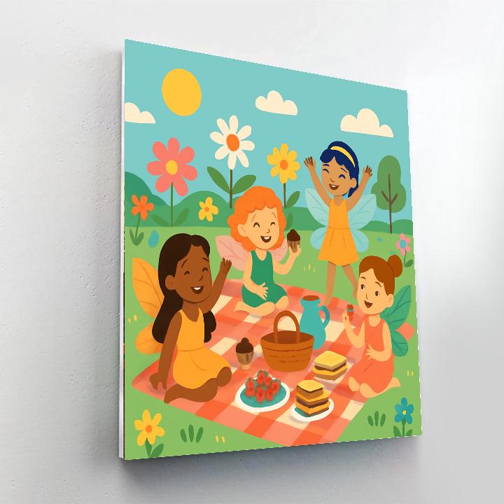Charming Fairy Picnic DIY Paint By Numbers