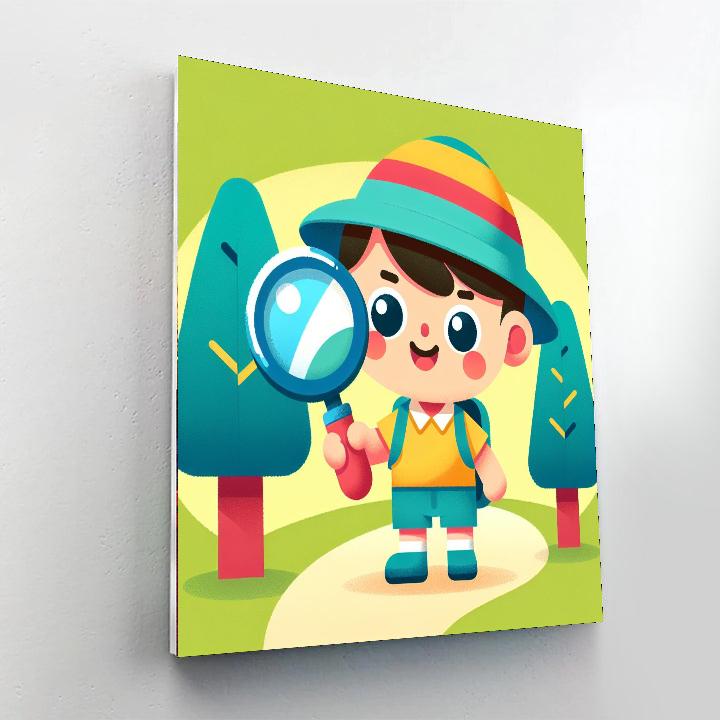 Curious Little Explorer Painting By Numbers Kit