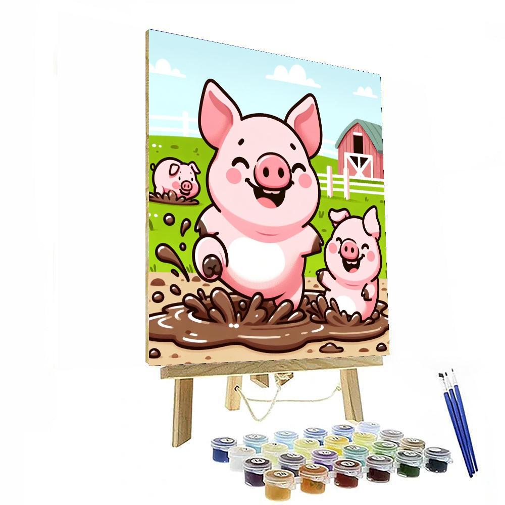 Peppy Pigs Numbered Painting Kits