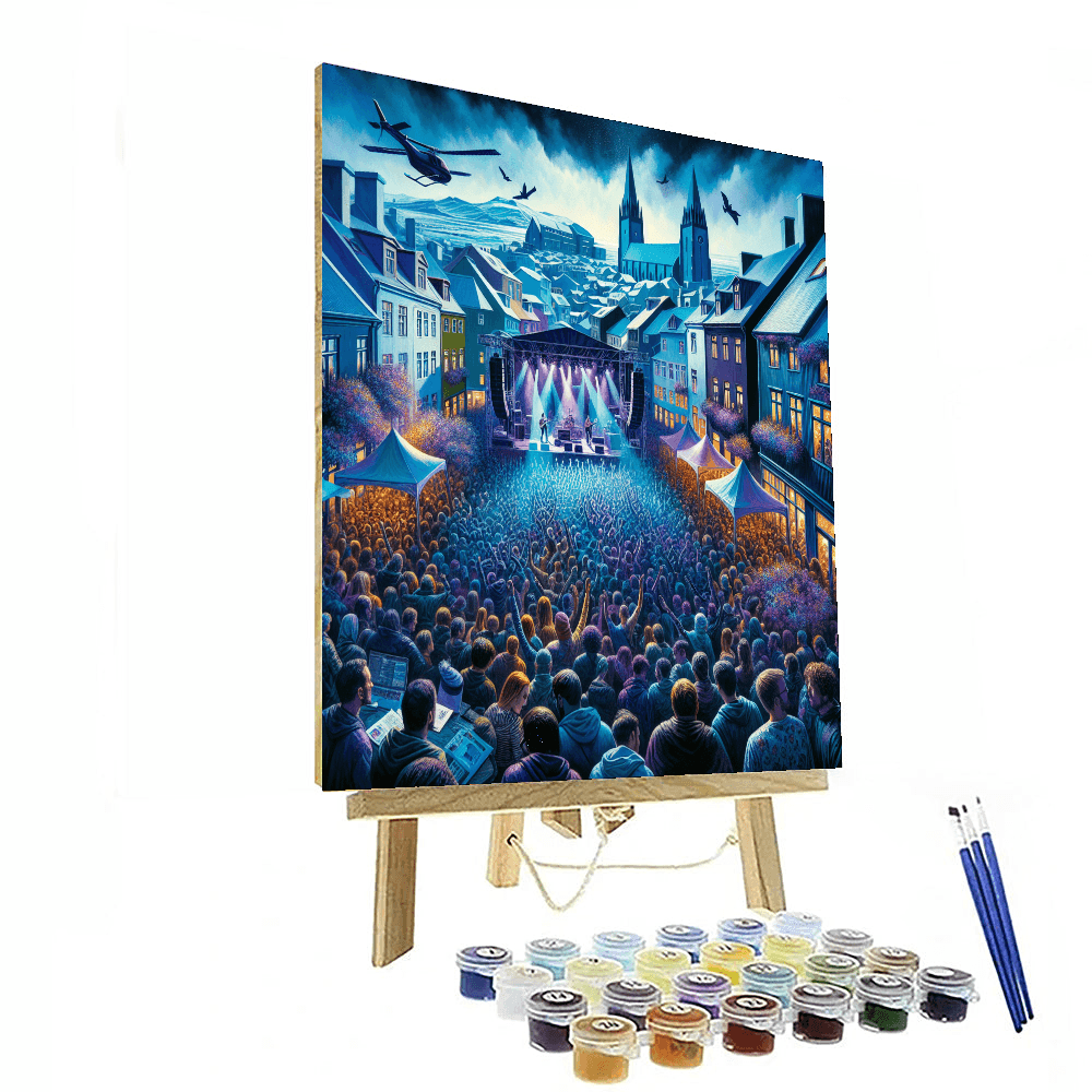 Iceland Airwaves - Reykjavik, Iceland Paint By Numbers Kits